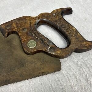 Disston & Son USA Hand Saw 24in Blade, Disston USA Stamp 10 antique Very Sharp